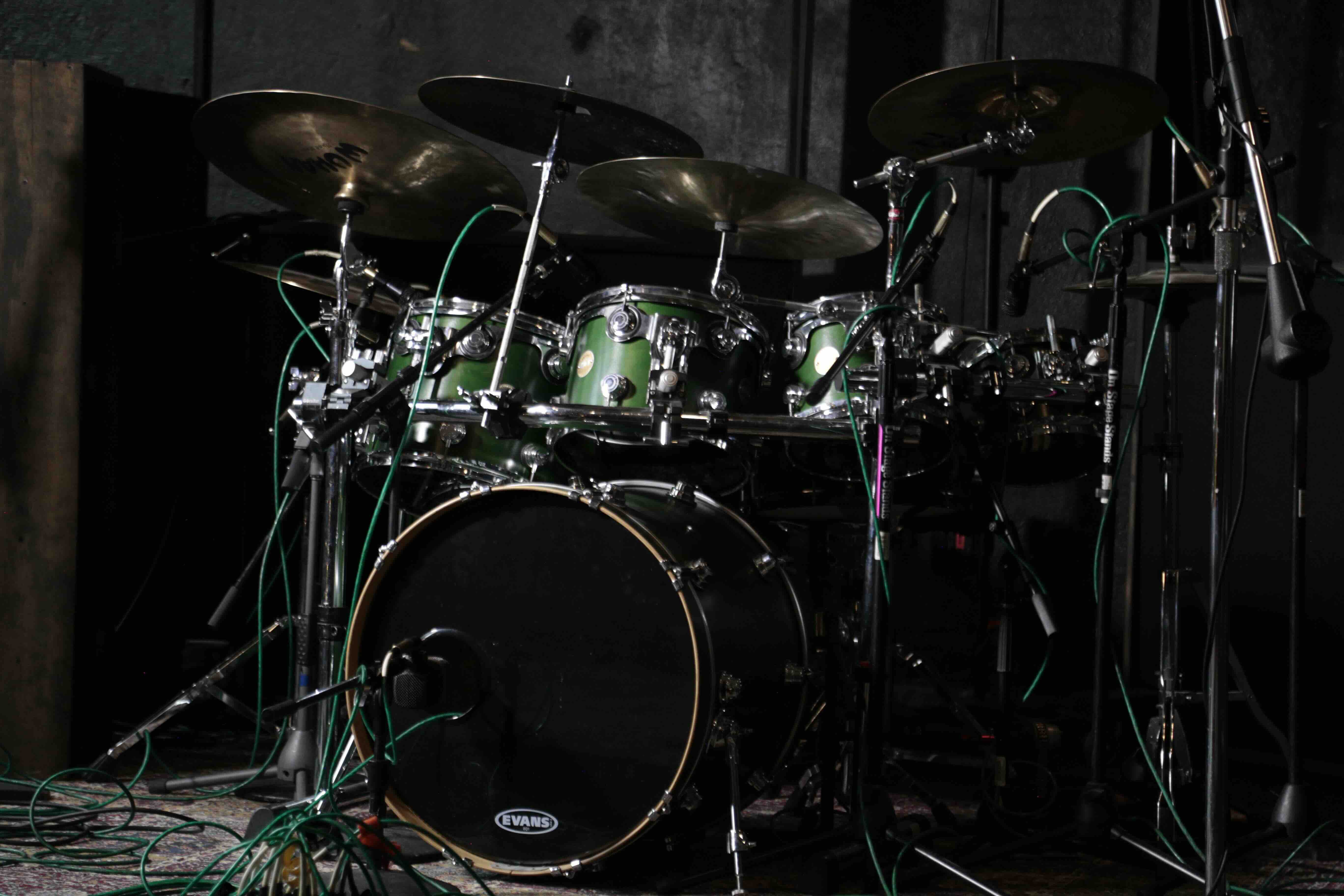 The drums are all dressed up and ready to go