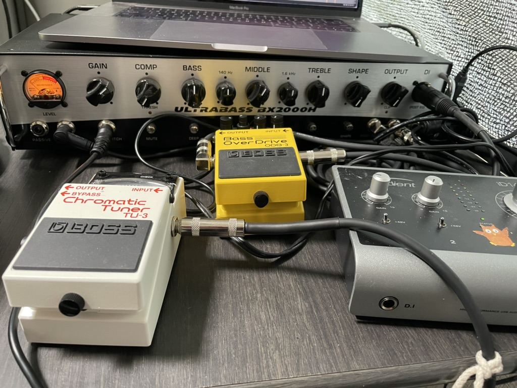 Bass amp setup